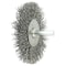 Weiler 3" Stem-Mounted Crimped Wire Radial Wheel, .020" Steel Fill, 1/4" Stem 17967 - alternate 2